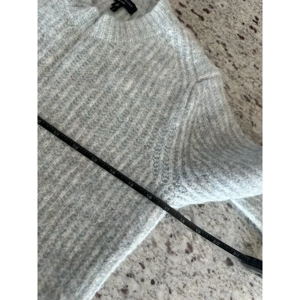 Rag & Bone Gray Jonie Rib Knit Alpaca Blend Crewneck Sweater Sz SP